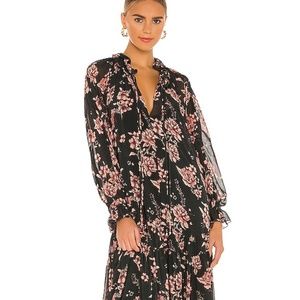 Free People Feeling Groovy Floral Maxi dress m (not lined)